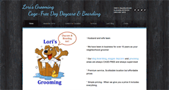 Desktop Screenshot of lorisdoggrooming.com